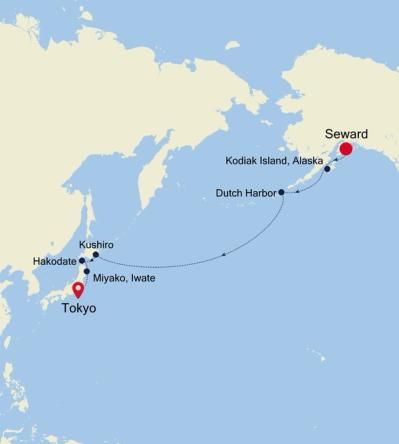 Transoceanic Cruise Itinerary Map